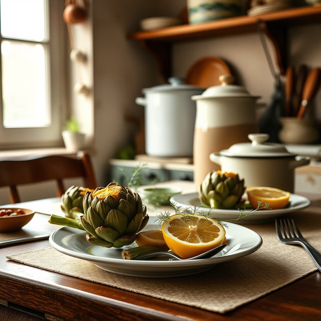 olive-oil-artichoke-sharing-culture-old-kitchen-memory