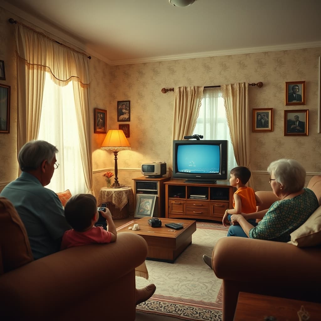 atari-konsolu-anneanne-evi-sessiz-salon-toreni