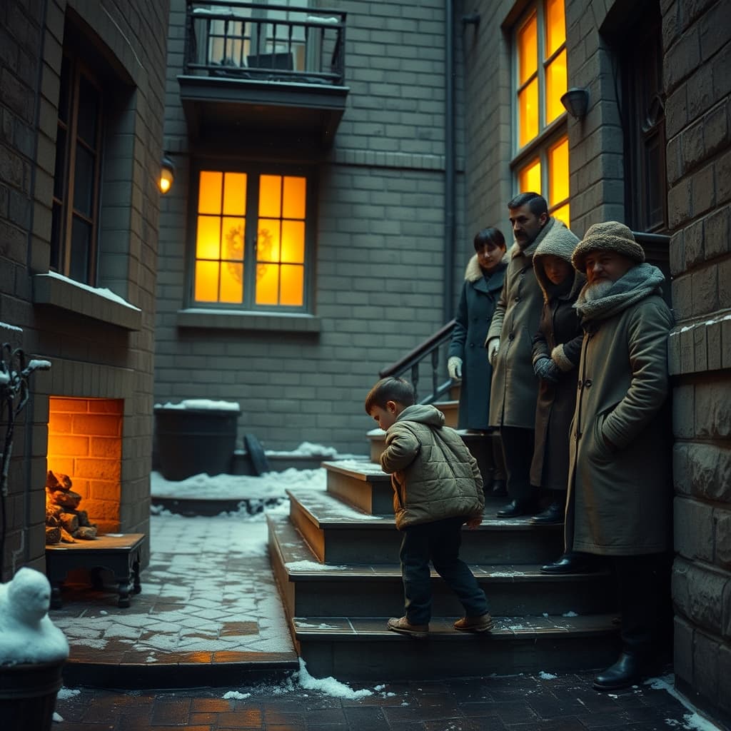 winter-coal-carrying-children-old-city-life