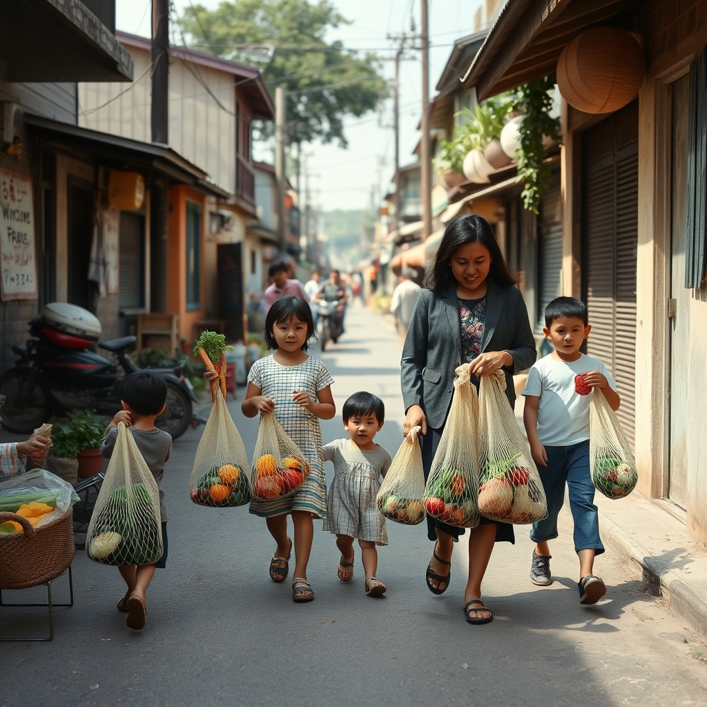 market-return-mesh-bags-childhood-neighborhood-memory