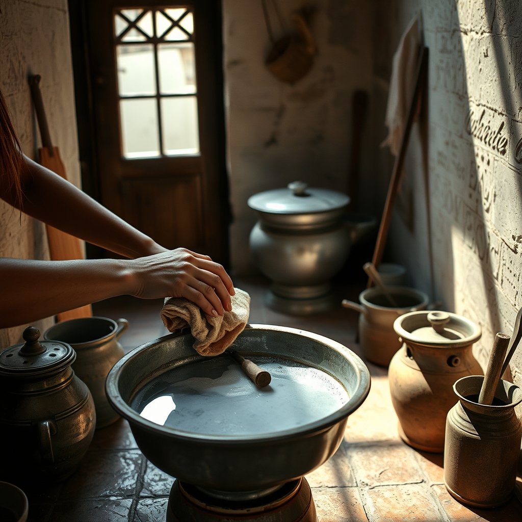 zinc-basin-holiday-cleaning-craft-memory