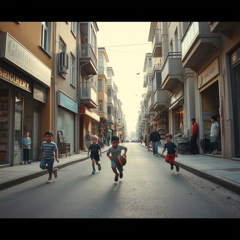 Children Running After a Ball on the Return to School Season: How Did It Strengthen Their Bond with Neighborhood Shopkeepers?