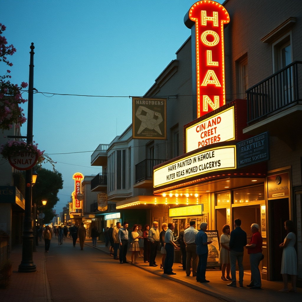 Cinema Queues: What Were Quiet Urban Habits on Flower Passage Streets?